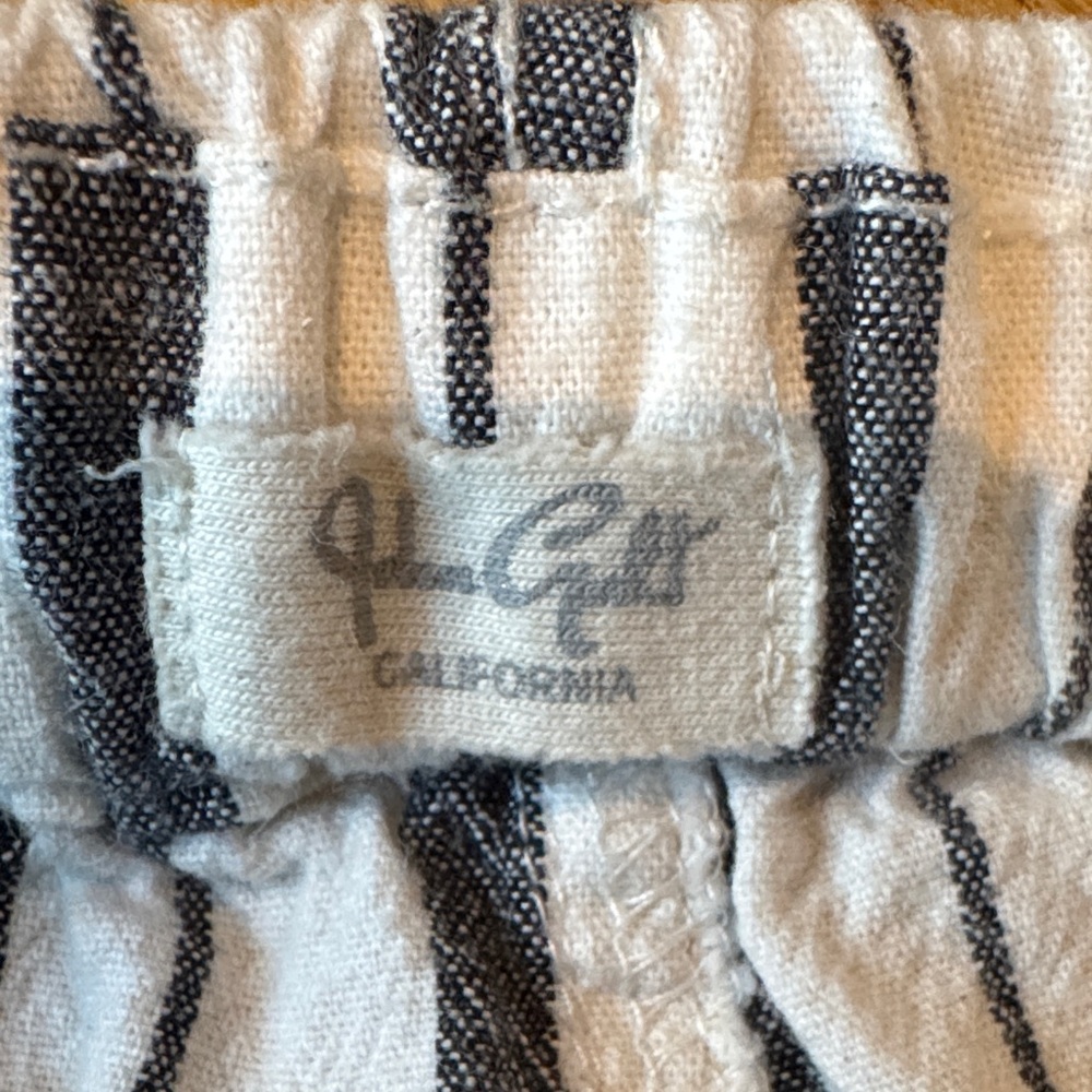 Women's Striped Straight Leg Pants - Picture 2 of 5